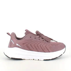 Lavendelfarvet åndbar sko fra Endurance med effektiv stødabsorbering