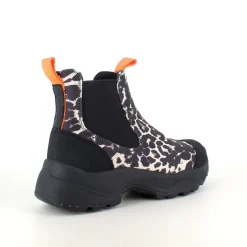 Leopard Woden gummistøvle med svangstøtte