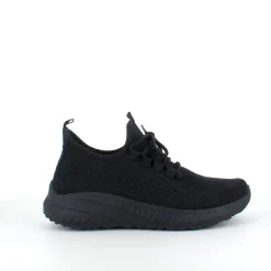 Letvægts sort slip-on sko