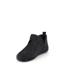 Lækker mørkegrå filt hjemmesko til kvinder