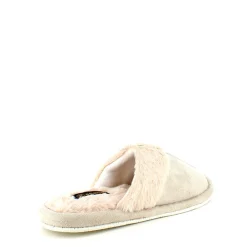 Lys grøn hjemmesko med synlig pelskant