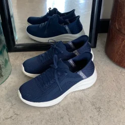 Mørkeblå Skechers Slip-ins med svangstøtte