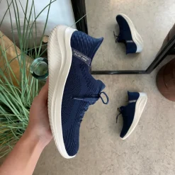 Mørkeblå Skechers Slip-ins med svangstøtte