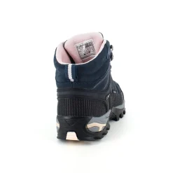 Mørkeblå vandtætte vandrestøvler fra CMP med pink detaljer.