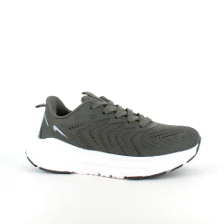 Mørkegrøn åndbar sko fra Endurance med effektiv stødabsorbering