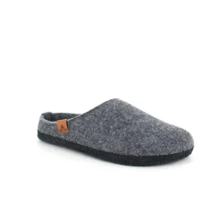Mørkgrå filtet hjemmesko med svangstøtte