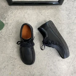 Nature sko i sort skind