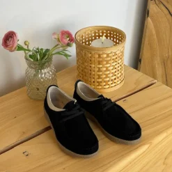 Navy ruskindssko med rågummisål