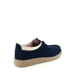 Navy ruskindssko med rågummisål
