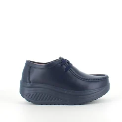 Navy skindsko med gængesål og svangstøtte