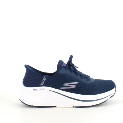 Navy Slip-ins fra Skechers med snørre og Max Cushion bund