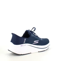 Navy Slip-ins fra Skechers med snørre og Max Cushion bund