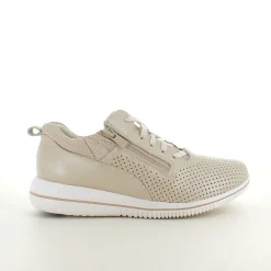 Åndbar beige sneakers fra Green Comfort