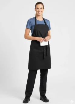 Nybo Sort Unisex Essence Kuskeforklæde, Justerbar, Lommer