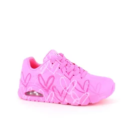 Pink hjerte sko fra Skechers