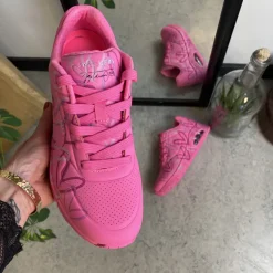 Pink hjerte sko fra Skechers