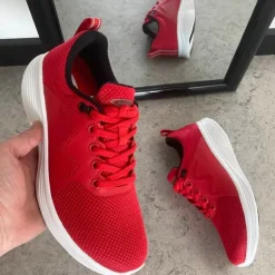 Rød performace sko fra MBT