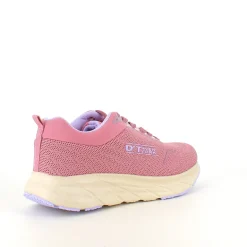 Rosa letvægtssko med stødabsorberende sål