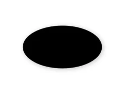 Rundt navneskilt med nål