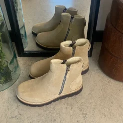 Ruskindsstøvle med EnergySole™, uldfor, dobbelt lynlås & ekstra rummelig H-pasform