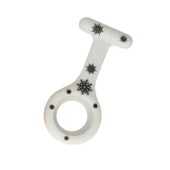 Silikone sygeplejeur med hvid urskive & 3 ekstra covers – praktisk, hygiejnisk & let at aflæse