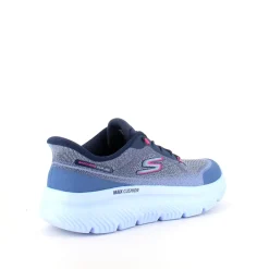 Skechers slip-in sko i blå med Max Cushion
