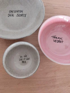 Skål, cremehvid 7xø13 cm