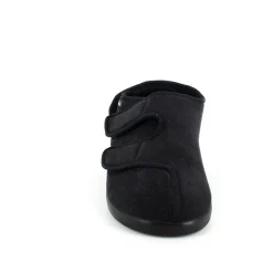 Sko med velcro og bred pasform og regulerbar hælrem