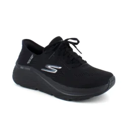 Slip-ins fra Skechers med snørre og Max Cushion bund