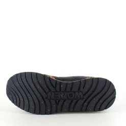 Smarte Woden sneakers i sort mix med leopardmønster.