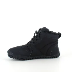 Sort barfodssko med fleksibel gummisål, praktisk klemmelukning og let for