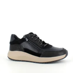 Sort Green Comfort sko med dobbelt lukning