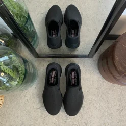 Sort herre slip-in sko fra Skechers