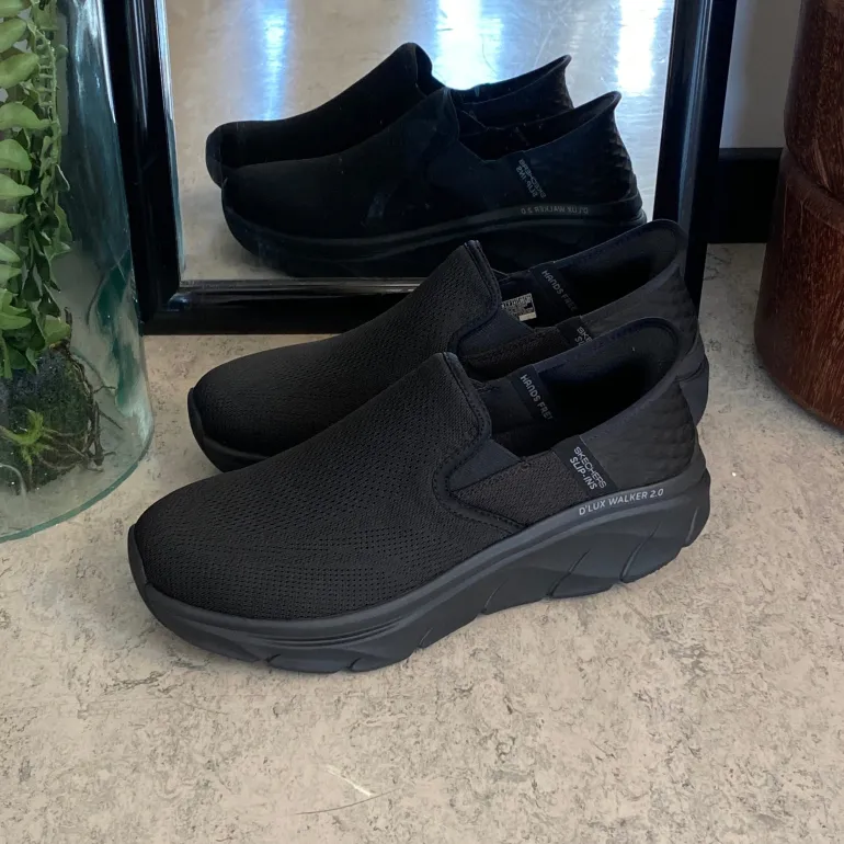 Sort herre slip-in sko fra Skechers