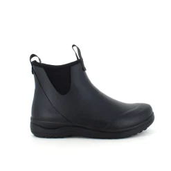 Sort luksus gummistøvle med svangstøtte fra Green Comfort