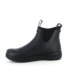 Sort luksus gummistøvle med svangstøtte fra Green Comfort