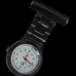 Sort metal sygeplejeur med gravering