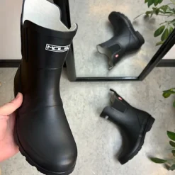 Sort Mols gummistøvle med lavt skaft