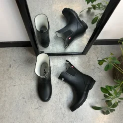 Sort Mols gummistøvle med lavt skaft