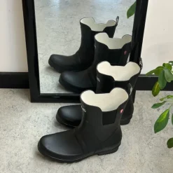 Sort Mols gummistøvle med lavt skaft