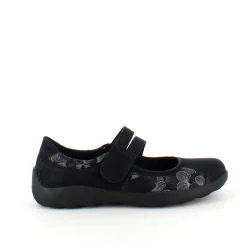 Sort Remonte ballerina med god svangstøtte.