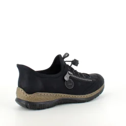 Sort Rieker slip-on sneakers