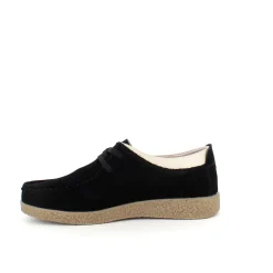 Sort ruskindssko med rågummisål