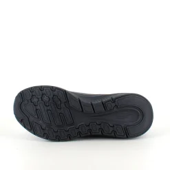 Sort Skechers med glat skind overflade