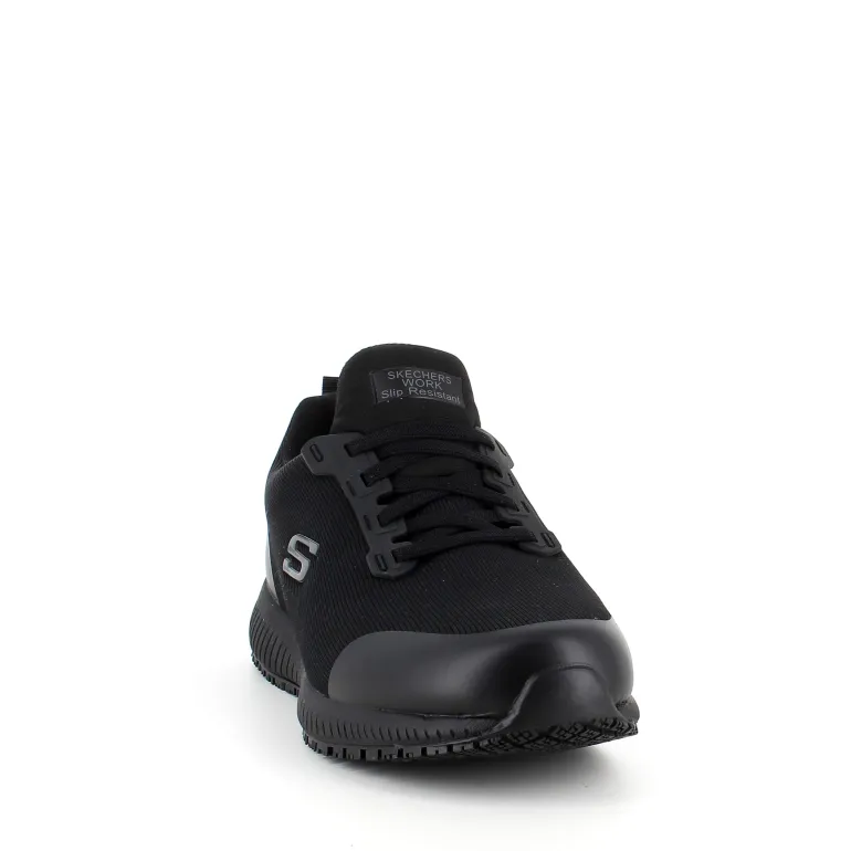 Sort Skechers work sko med ESD