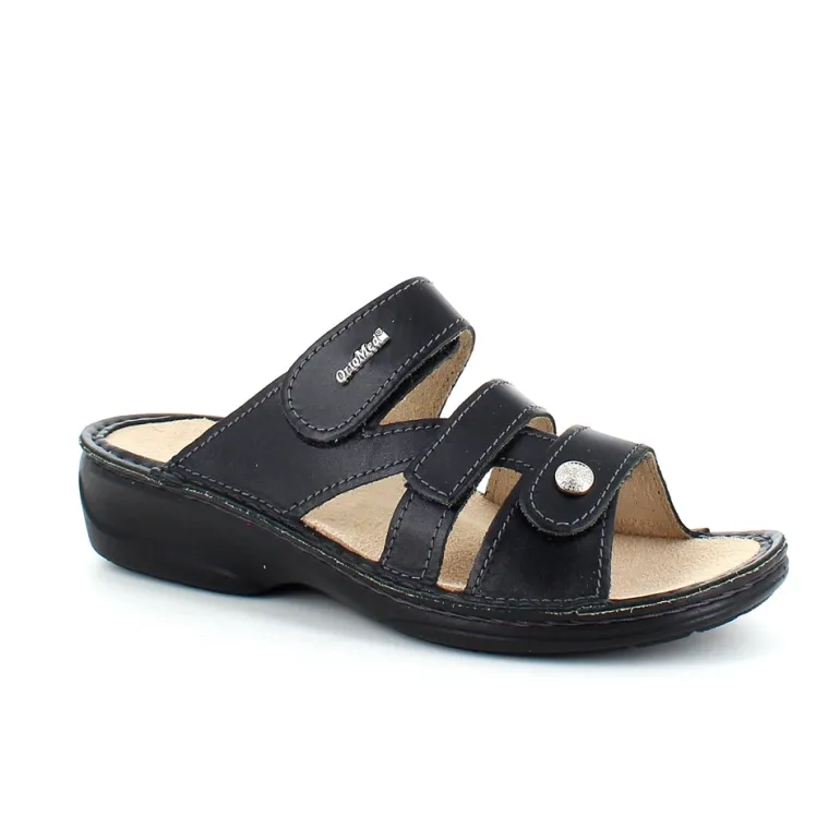 Sort skind slip on til knyster