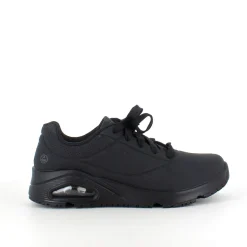 Sort skridsikker arbejdssko fra Skechers med ESD