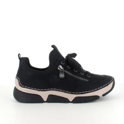 Sort sneakers fra Rieker med god stødabsorbering