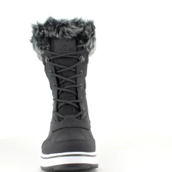 Sort vandtæt vinterstøvle fra Mols med pels kant