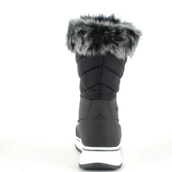 Sort vandtæt vinterstøvle fra Mols med pels kant